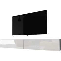 Selsey TV Schrank Board Sideboard Fernsehtisch Fernsehschrank 180 cm Hängend Oder Stehend Weiß Matt Weiß Glanz Kane AI Affiliate
